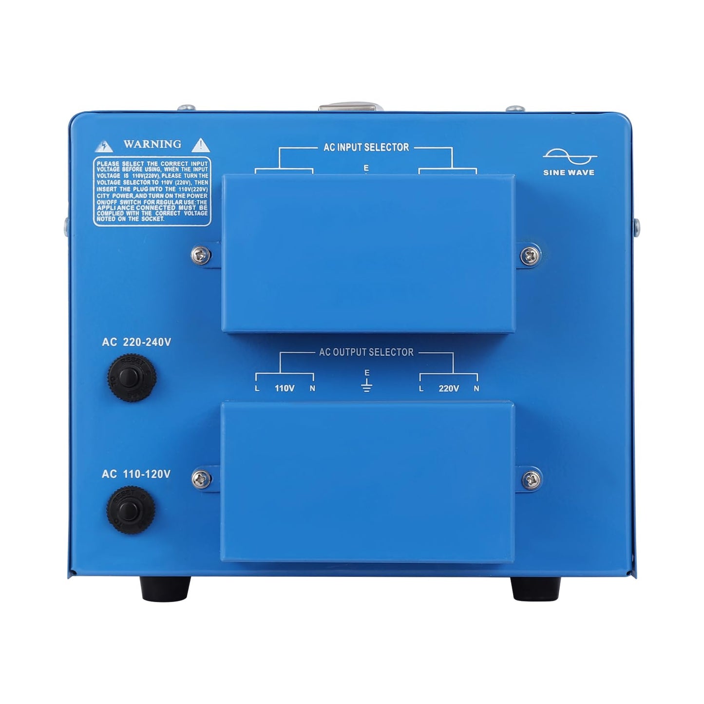 5000W Voltage Converter Auto Transformer Duty Step Up/Down Power Converter Transformer 110/120/220/240V with 3 US Outlets,3 Universal Outlets, LCD…