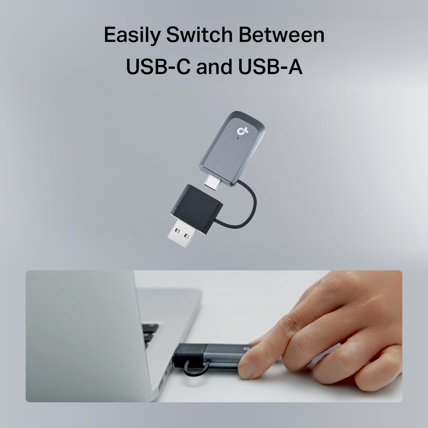 TP-Link Archer TBE230U BE3600 USB Wi-Fi 7 Adapter for Desktop PC, Dual-Band USB Wireless Adapter, USB-C & A 3.0, Plug and Play, WPA3 | MLO, Win 11/10