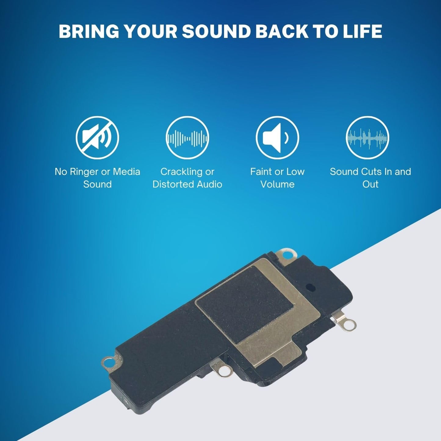 MEEFIX Loud Speaker for iPhone 12 and 12 Pro (6.1 inch) Ringer Buzzer Assembly Unit Replacement Part