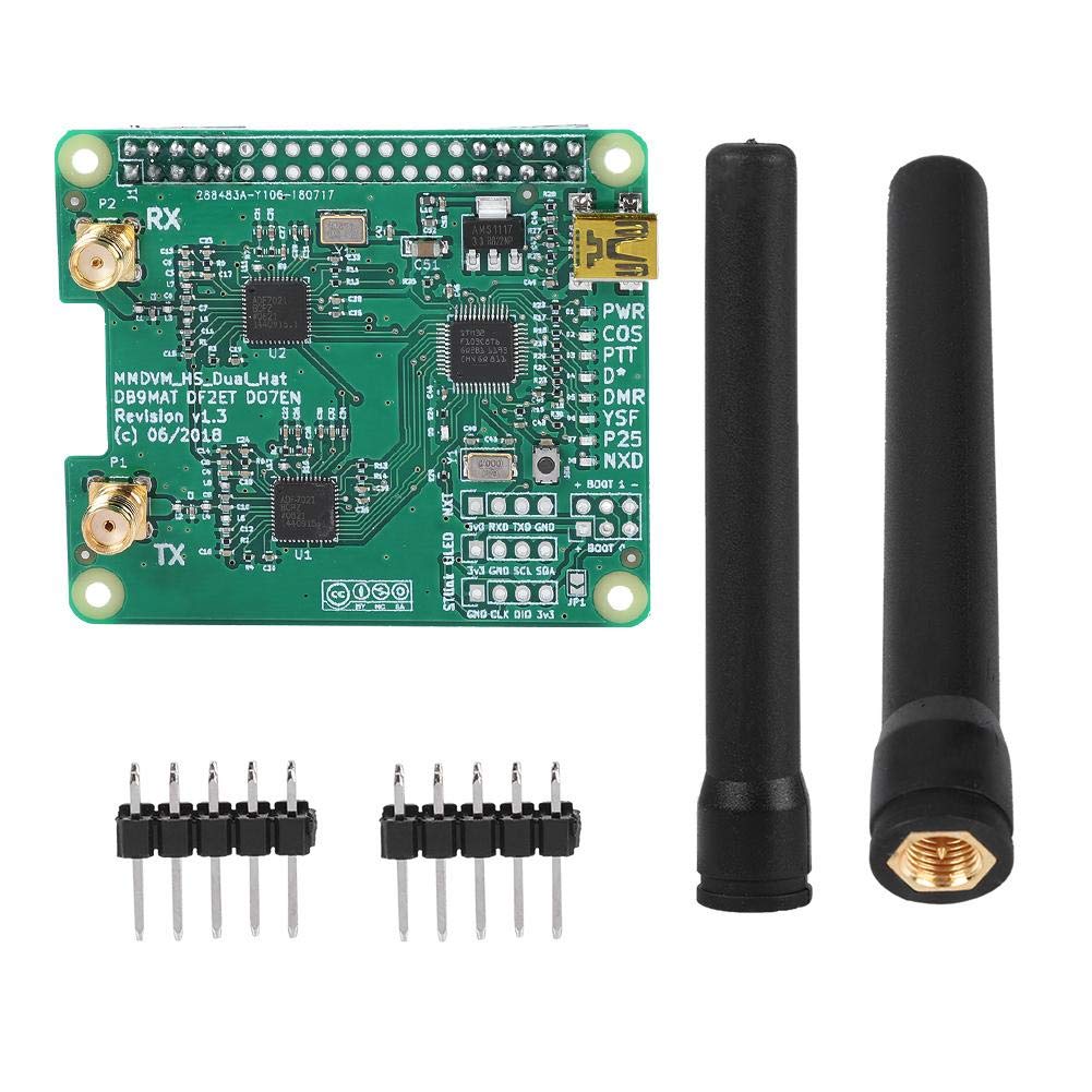 USB MMDVM Duplex Module Dual Antenna Board Hotspot Module Kit with 10mw High Rf Power, Suitable for DMR/P-25/.