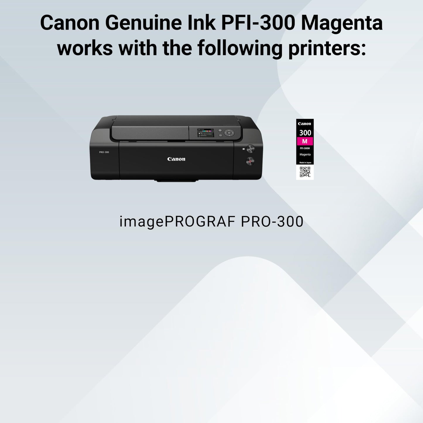 Canon PFI-300 Genuine Magenta Ink Tank, Compatible with ImagePROGRAF PRO-300 Printers