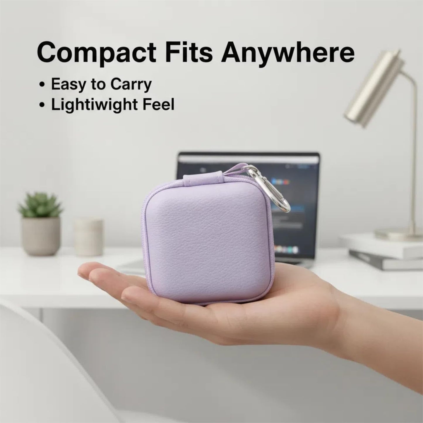 Case for King Lucky Clip On Earbuds i212,Clip On Headphones Cover Accessories,Pocket for Charge Cable(Earbuds Not Included)
