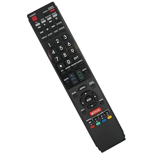 Replacement Remote Control for Sharp LC-60LE632U LC-46LE835 LC46LE830U Samrt 3D AQUOS LCD LED HDTV TV
