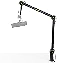 Shure by Gator Deluxe Articulating Desktop Podcasting Mic Boom Arm with Cable Management Channel; (SH-BROADCAST1)
