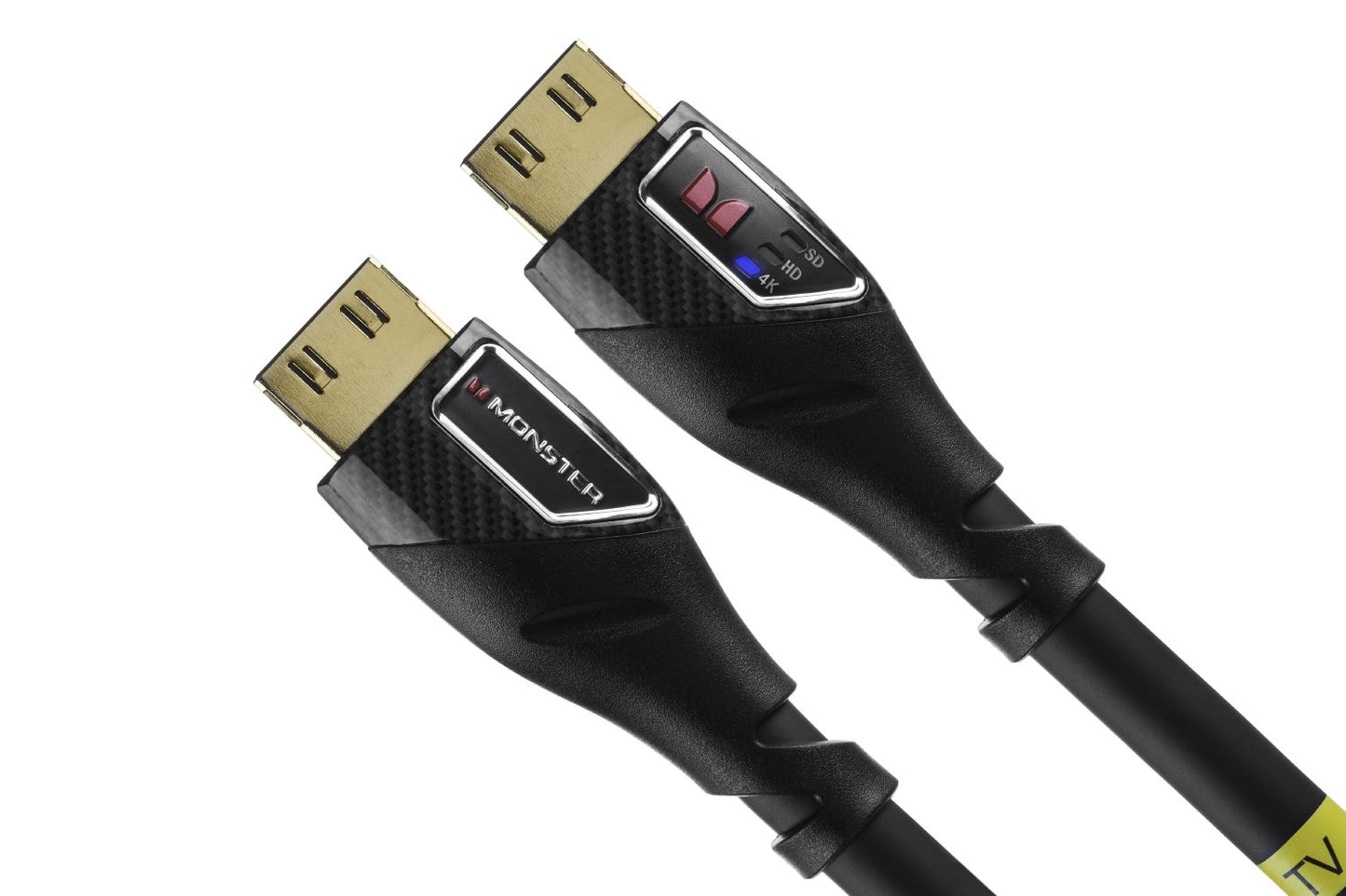 Monster Cable UltraHD Black Platinum Ultimate High Speed HDMI Cable with Ethernet and Performance Indicator, 5'