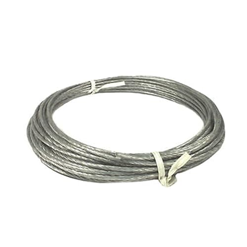 100' 6/20 Coated Guy Wire & Guy Ring for Antenna Mast up to 2.25" EZ 60 EZ 43-A