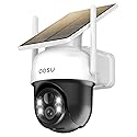 AOSU Solar Camera Security Outdoor - 100% Wire-Free Security Cameras Wireless Outdoor for Home Surveillance with Fixed Solar Panel, 360° Panoramic