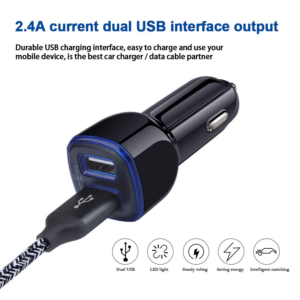 USB Type C Charger Fast Charging Compatible for Moto One 5G/5G UW/5G Ace/5G UW Ace/G Stylus/G Play/G Power/G6/G7 Power/Z4, Dual USB Wall Charger USB C