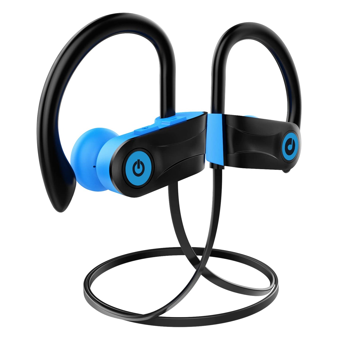 Boean Bluetooth Headphones, Bluetooth 5.3 Wireless Headphones with 16 Hours Playtime, Stereo Bass IPX7 Waterproof Over Ear Earphones AI Music