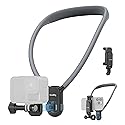 SMALLRIG Magnetic Neck Mount for Action Cameras & Phones, Comfortable POV Shooting Support with Universal 2-Prong Adapter and Phone Holder, 5128