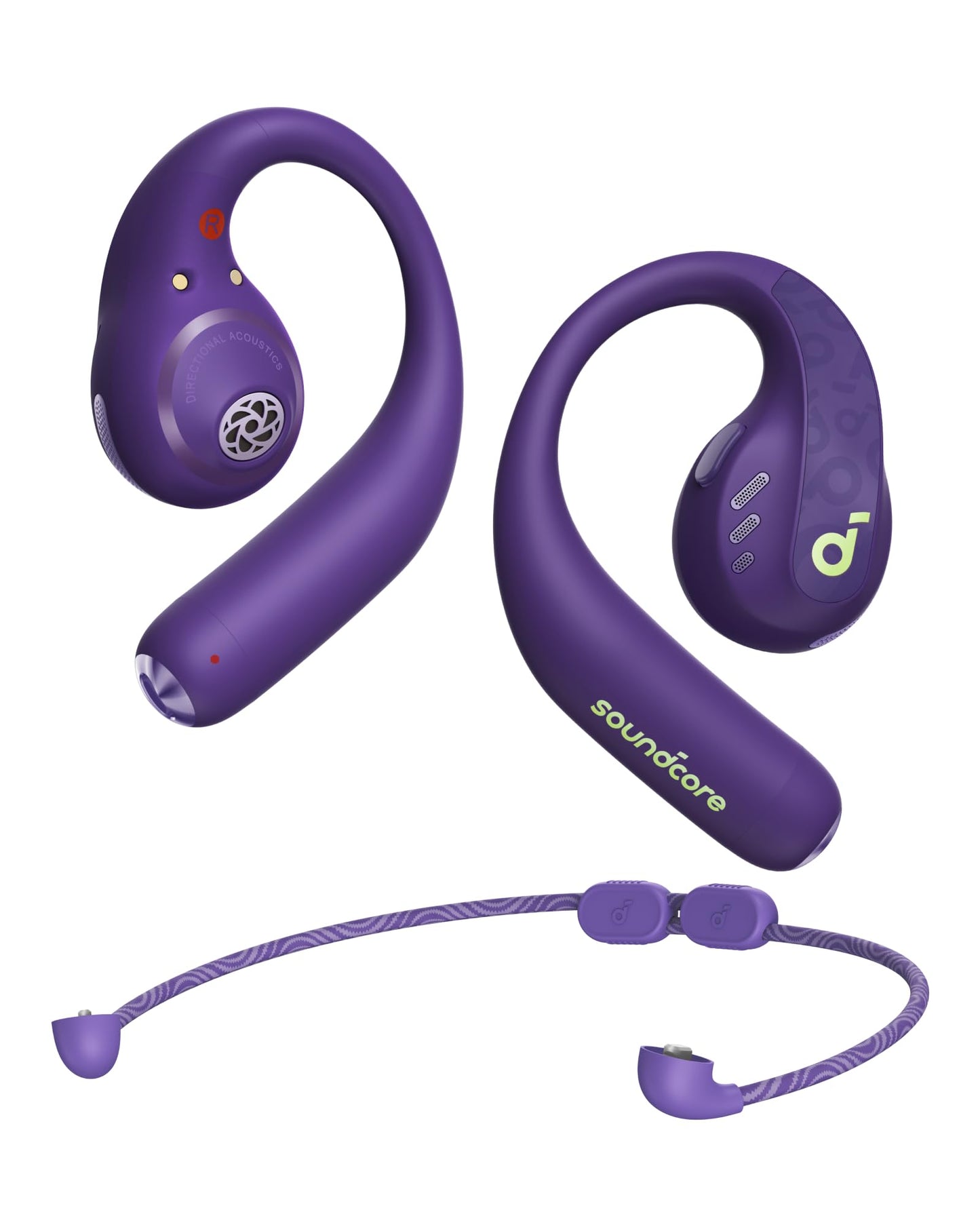 Soundcore by Anker AeroFit Pro Open-Ear Headphones, Ultra Comfort, Secure Fit, Ergonomic Design, Rich Sound with LDAC, Bluetooth 5.3, IPX5