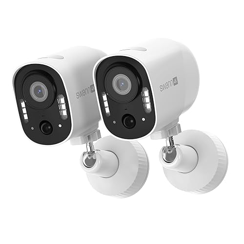 Swann Xtreem 4K 2Pack Wireless Security Cameras with 32GB Micro SD & Cloud Storage, Indoor & Outdoor Surveillance, Ideal for Baby Monitor & Home
