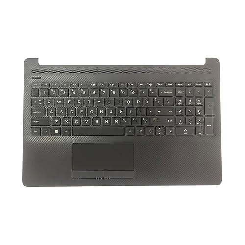 LTPRPTS Replacement for HP 15-DA 15-DB 15-DR 15-DA0053WM 15-DA0012DX 15-DA0073WM Trackpad AHS US 15.6" Laptop Upper Case Palmrest Keyboard Touchpad