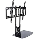 Displays2go SHFMT3255B VESA TV Mount for 32-55" HDTV Monitors, Fixed Bracket with Glass Shelf