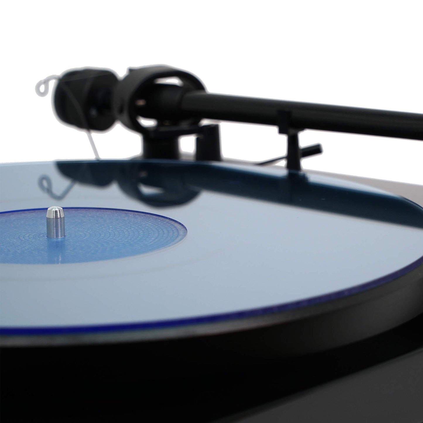 Hudson Hi-Fi Acrylic Turntable Mat - 11.75” Anti-Static Turntable Slipmat with Label Recess - 1/8” Thick Acrylic Platter Mat for Vinyl LP Record