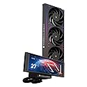 Thermalright Trofeo Vision 360 ARGB Black CPU AIO Cooler,6.86-inch LCD Long Screen High-Performance 360mm Water-Cooled Radiator,IPS LCD Screen
