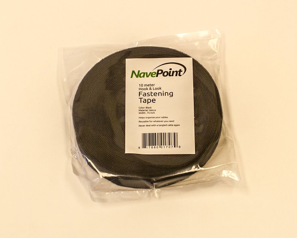 NavePoint 3/4 Inch Roll Hook and Loop Reusable Cable Ties Wraps Straps - 10M 33ft 2-pack