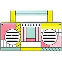 QFX BT-41-Flamingo Bluetooth Streaming TWS Ready Lightshow Speaker (Flamingo), Pink