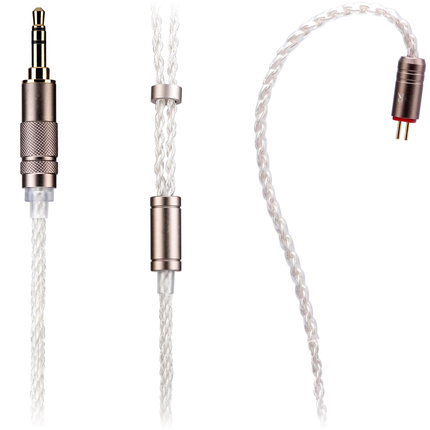 TINHIFI T2 Dual Dynamic Driver IEM HiFi Wired Earbuds Strong Bass Balanced Sound CNC Aluminum Shell Detachable 0.78mm 2-Pin Silver Plated Cable