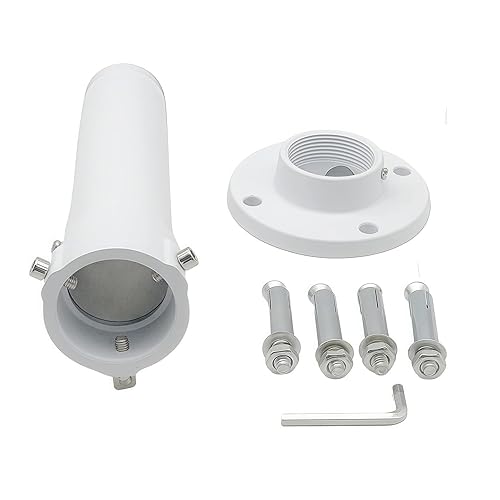 V-Fiabilidad 10" 25cm CCTV Camera Ceiling Mount Bracket, Surveillance Ceiling Mounting Bracket Aluminum Alloy for Security Camera Hikvision Dahua