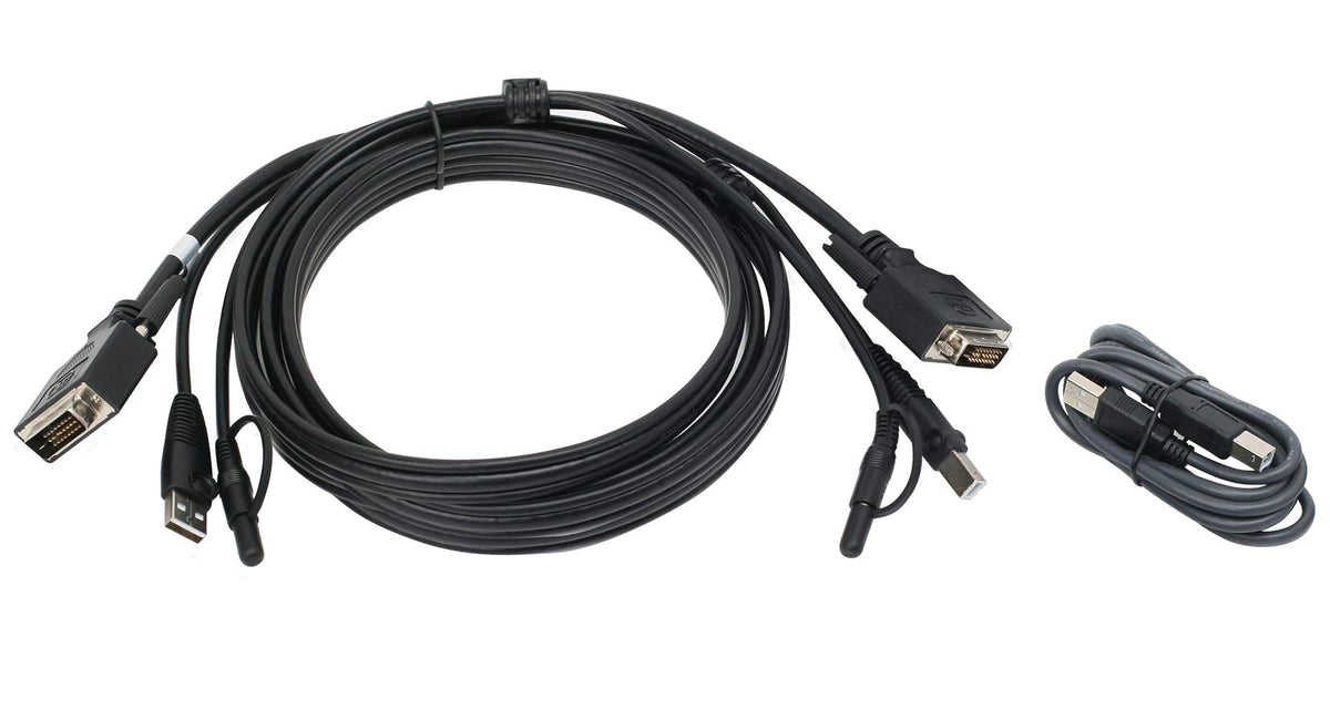 IOGEAR DVI USB KVM Cable Kit with (TAA) Audio (G2L703UTAA3)