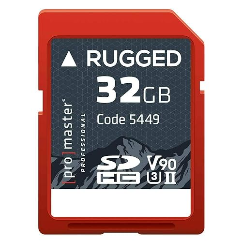 ProMaster SDHC 32GB Rugged™ Memory CardCINE UHS-II, (Model 5449)