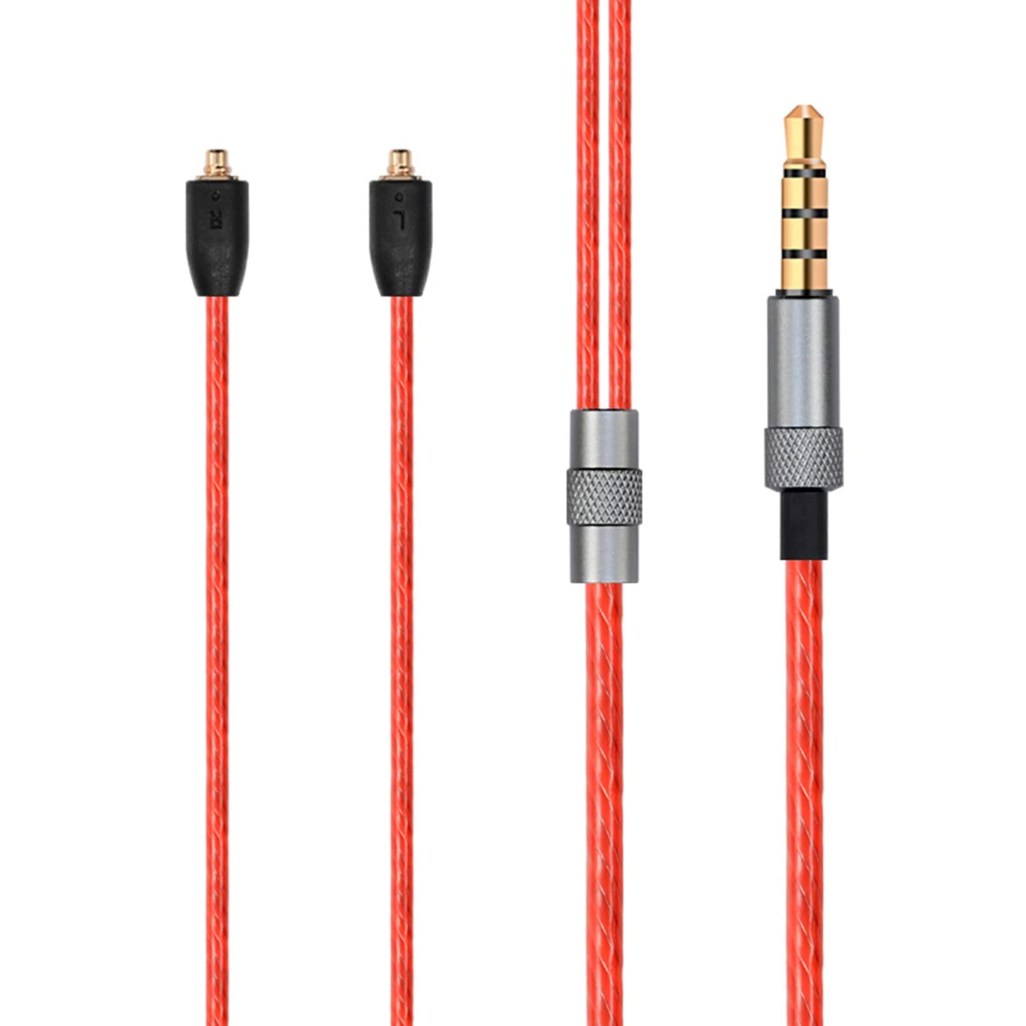 SE535 Upgrade Gold Plated Jack Cable Replacement Earbuds Exchange Cord Compatible with SHURE SE215 SE846 SE425 SE535LTD-J SE315; YINYOO PRO H5 HQ5…