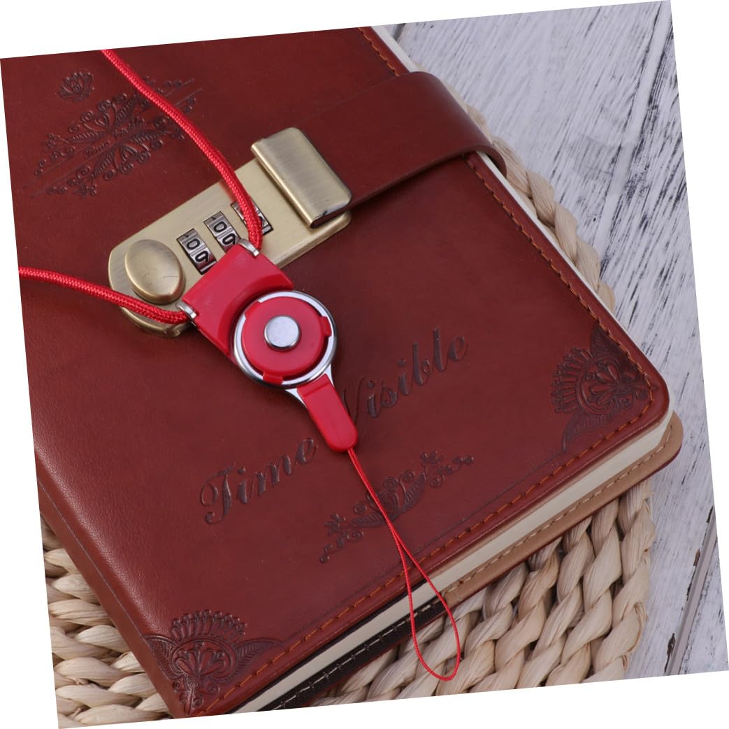 UKCOCO Dual Use Detachable Rotary Buckle Long Lanyard for Mobile Phone Case Rope Flexible Breakaway Clasp for Electronics Accessories Red
