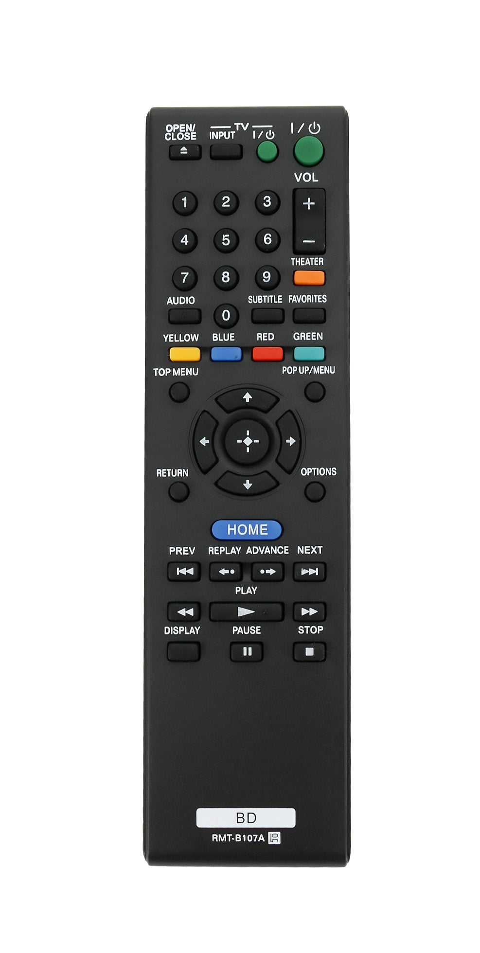 New Remote Control RMT-B107A fits for SONY BLU-RAY DISC PLAYER BDP-S270/WM BDP-S370 BDP-S470 BDP-S570 BDP-BX37 BDP-BX57 BDP-S270 BDP-S570/WM RMTB107A