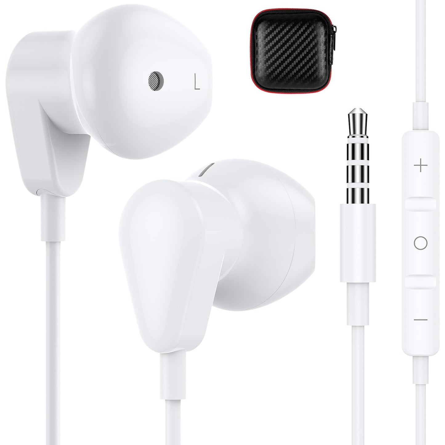 Wired Earbuds Earphones for Samsung Galaxy A15 A14 A13 A12 A11 A20 S9, 3.5mm Wired Headphones with Mic, HiFi Stereo Earphones…