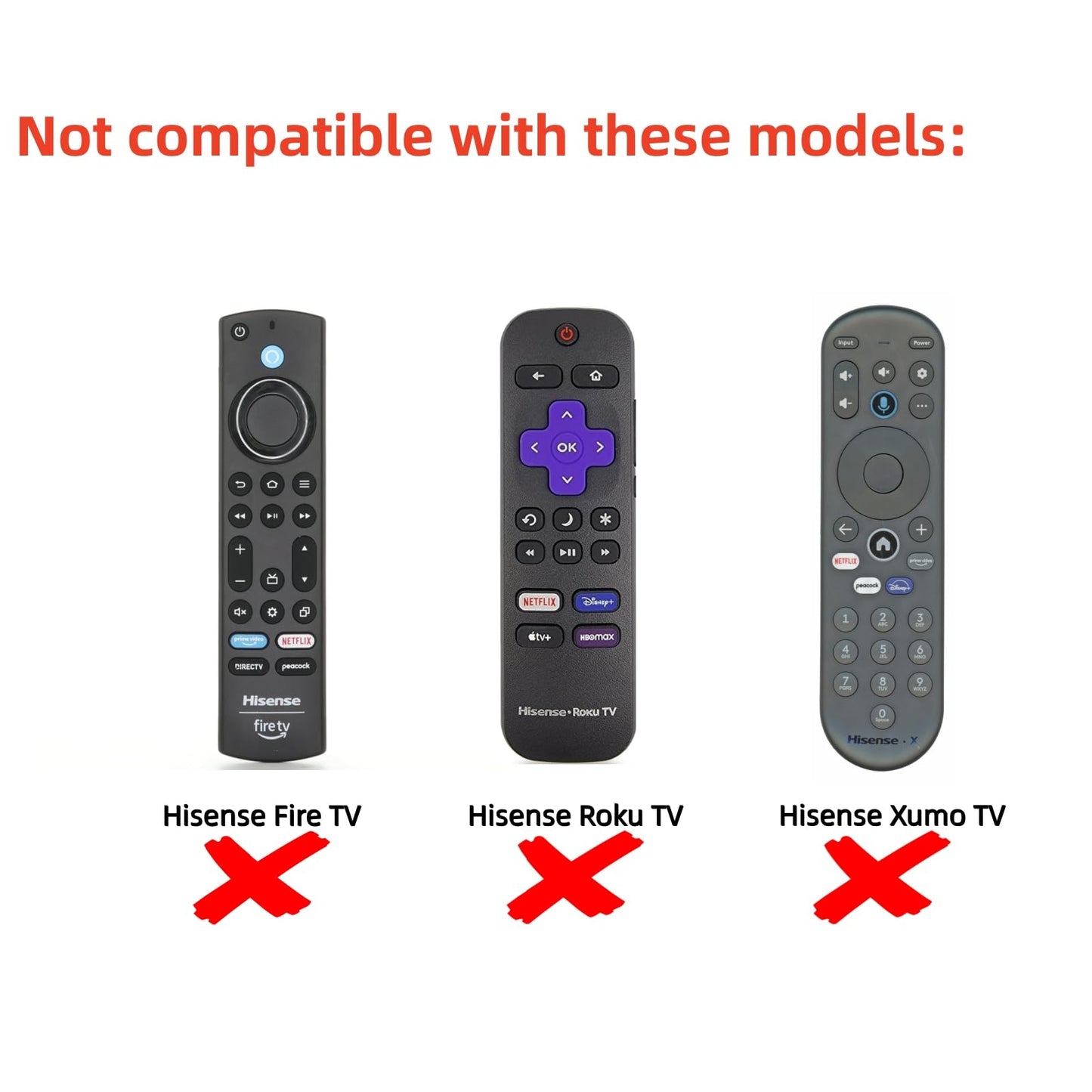 for Hisense Tv Remote Replacement,Universal Remote Control for Hisense Android Smart TV?No Voice?, No Pairing Needed-Not for Hisense Fire & Roku TV