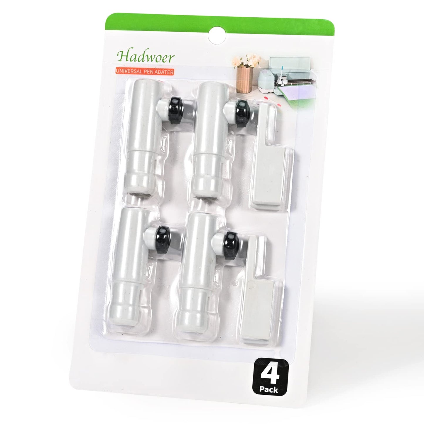 Hadwoer Pen Adapter Set compatible with Cricut Explore Air 2/ Air 3/ Maker/Maker 3, 4PCS Pen Holders Set Compatible with All Pens Less Than 0.48 inch