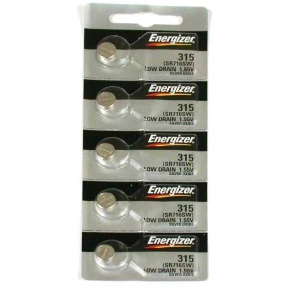 5 315 Energizer Watch Batteries SR716SW Battery New