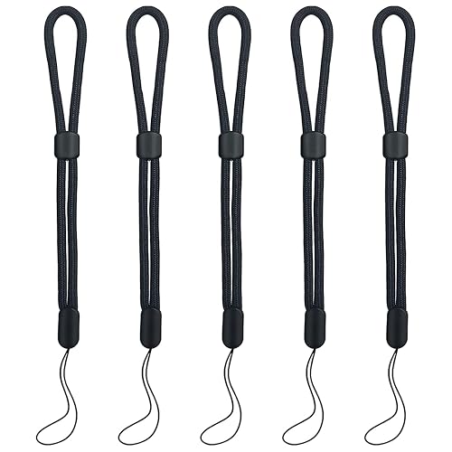 yuntop 5PCS Wrist lanyard, 7.8 inch Hand Wrist Strap Lanyard, Adjustable Nylon Wristlet Straps for Cell Phone, Camera, GoPro, PSP, USB Flash Drives