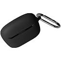 Geiomoo Silicone Case for JBL Endurance Race 2, Soft Flexible Scratch Resistant Protective Cover with Carabiner (Black)
