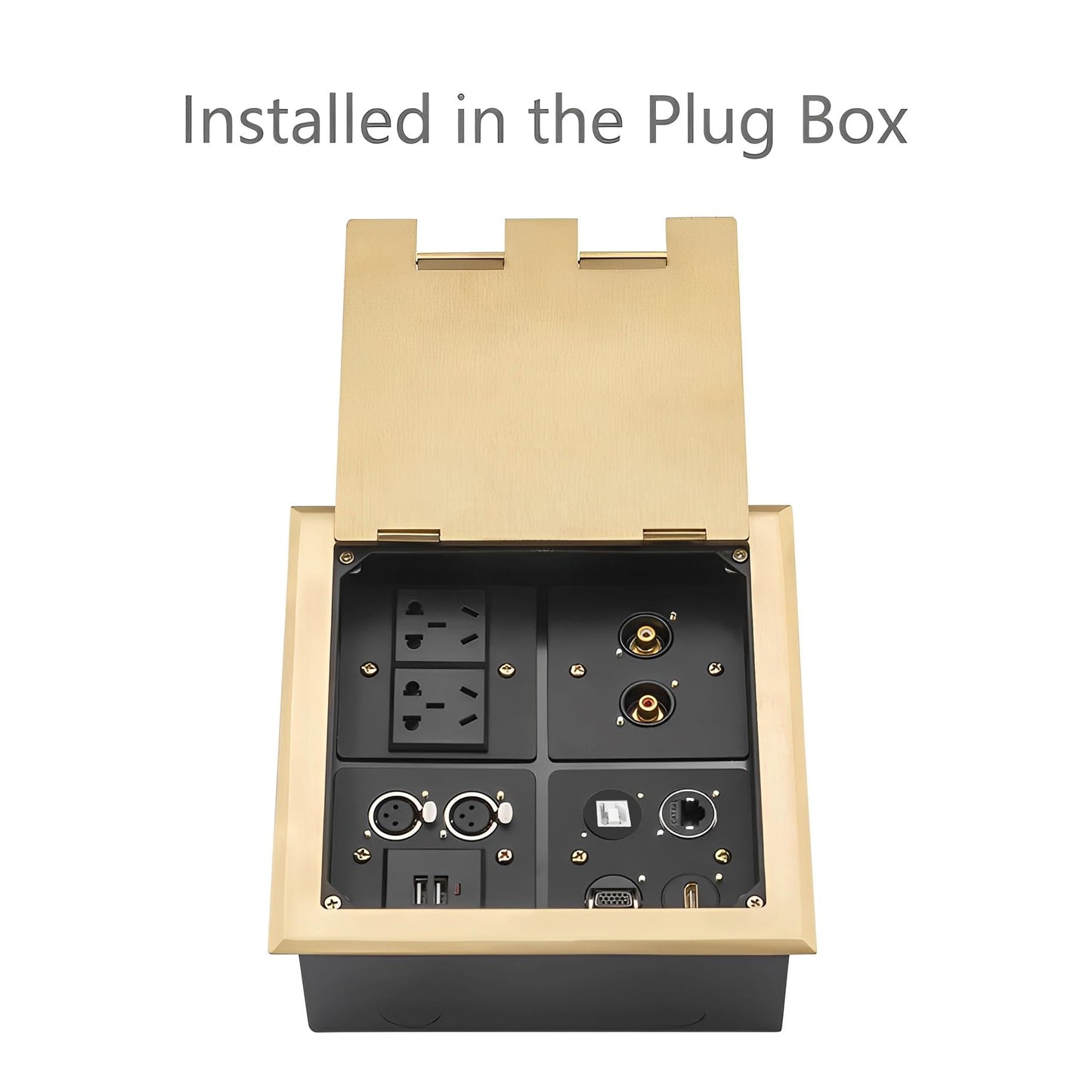 YiKaiEn USB B to A Panel Mount Adapter - D-Type USB Type B to A Conversion Connector for Printers & Scanners, Compatible with HP, Canon, Dell, Epson