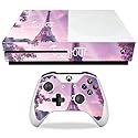 MightySkins Glossy Glitter Skin for Microsoft Xbox One S - Bonjour | Protective, Durable High-Gloss Glitter Finish | Easy to Apply, Remove, and Change