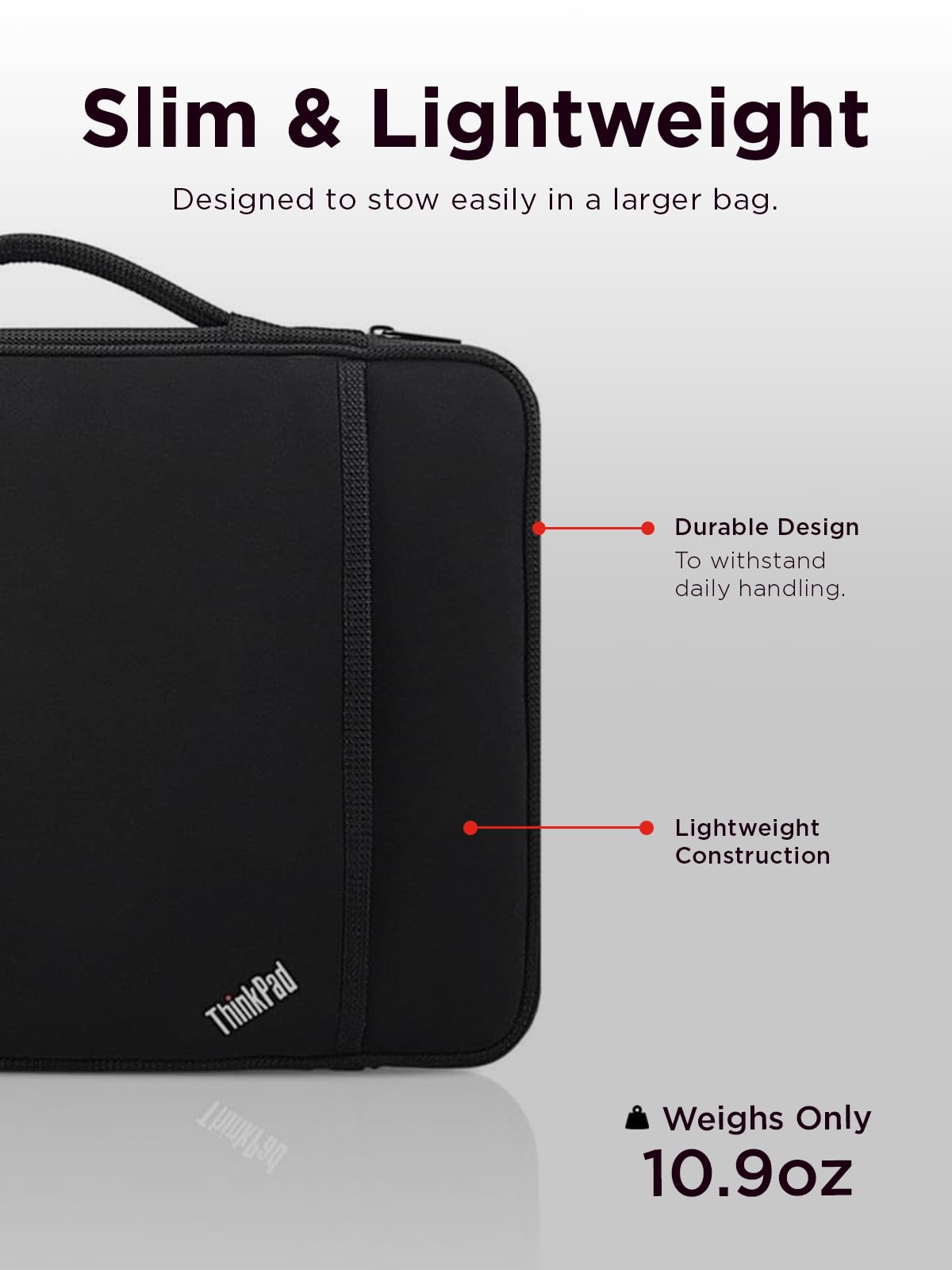Lenovo ThinkPad 14-Inch Laptop Sleeve - Slim Protective Notebook & Tablet Case Compatible with ThinkPad, MacBook Air & MacBook Pro - Lightweight
