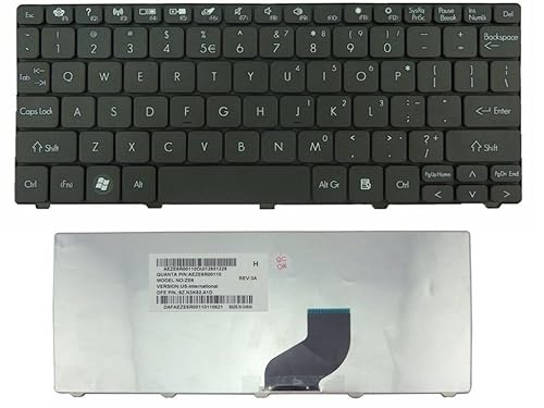New Laptop Keyboard Replacement for Gateway LT28 LT40 LT2802h LT2802u LT2803h LT4004u LT4008u LT4009u US Layout Black Color