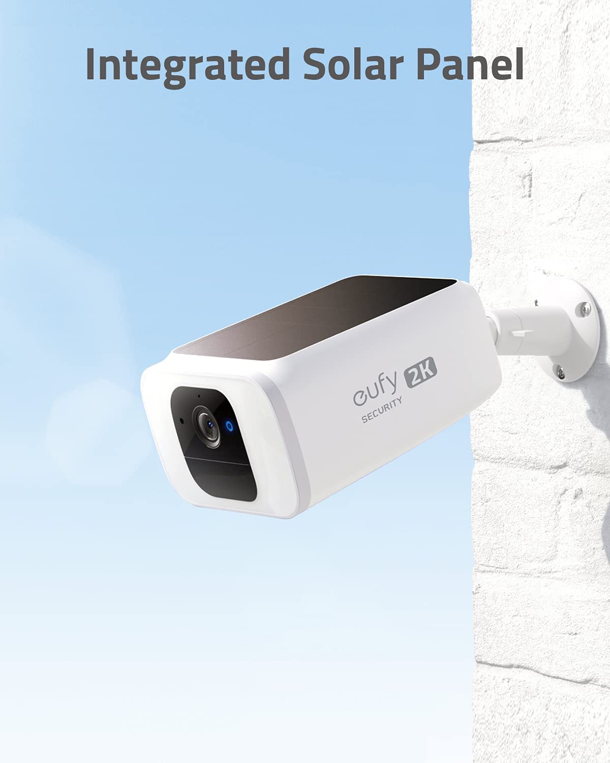eufy security S230 SoloCam S40, Solar-Powered, Wireless Outdoor Security Camera, Battery Camera, 2K Resolution, No Monthly Fee (Renewed)