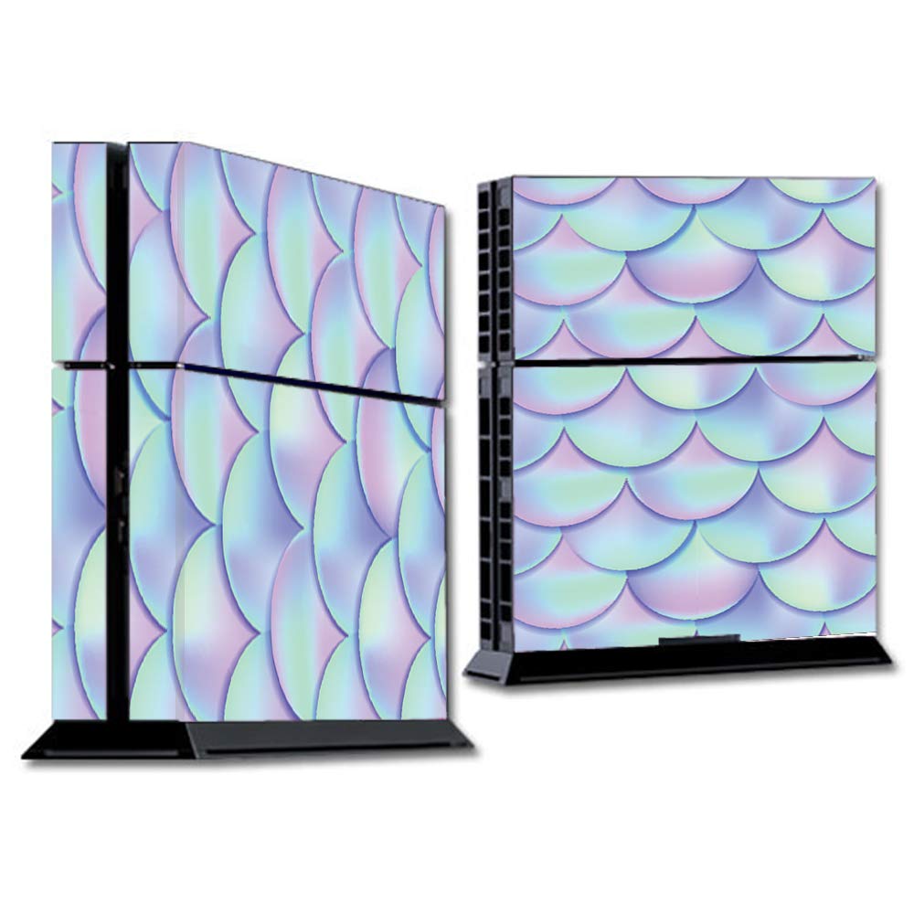IT'S A SKIN Wrap Compatible with PS4 (R) Sony (R) Playstation (R) Console - Decals Vinyl Stickers Overlay - Mermaid Scales Blue Pink
