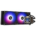 Thermalrlght FW 240 Black ARGB CPU AIO Cooler,PC 240 Specification Water Cooling System,IPS LCD Screen with 320 * 240 Resolution,for AM5