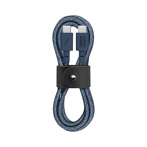 Native Union Type-C Belt Cable - USB-C to USB-C 4ft Ultra-Strong Charging Cable Compatible with iPhone Air, 17, 17 Pro, 17 Pro Max, iPad Pro, iPad