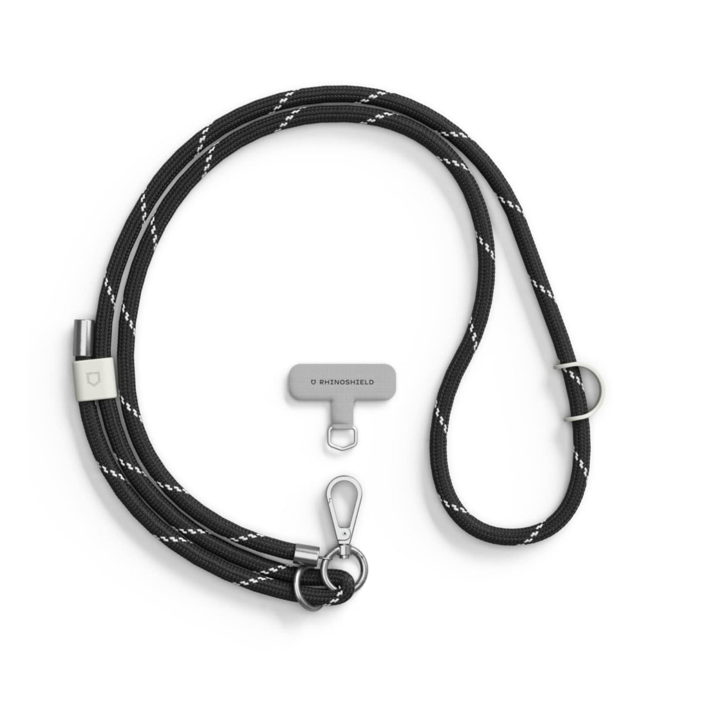 RhinoShield Braided Crossbody Phone Lanyard | Easy to Adjust, Additional Loop to Hang Airpods, Keys, Durable Strap, Multiple Colors, Made of Recycled