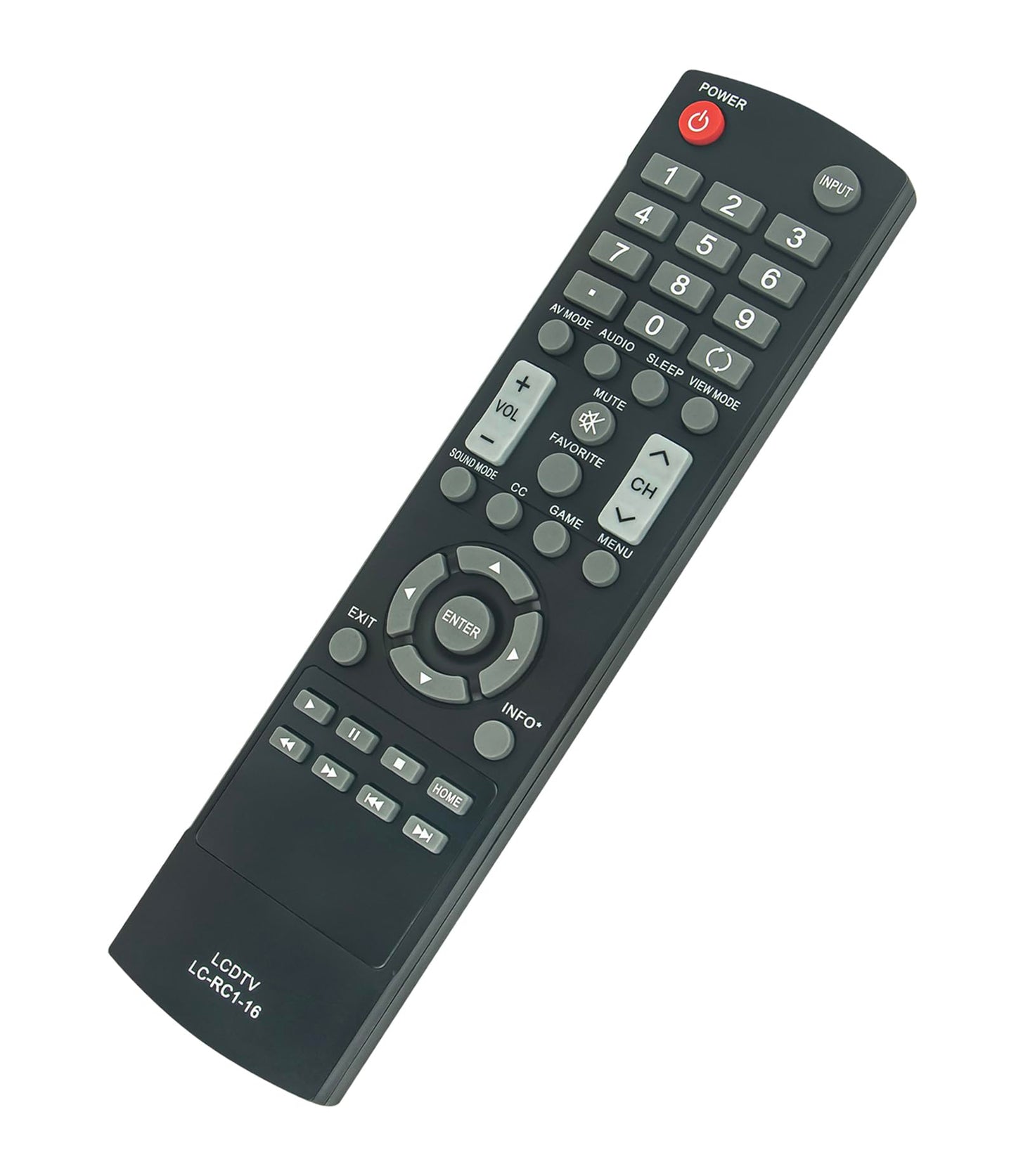 LC-RC1-16 Replace Remote fit for Sharp TV LC-50LB370U LC-32LB370U LC-32LB370 LC-32LB261U LC-42LB261U LC-50LB261U LC-32LB150U LC-42LB150U LC-50LB150U