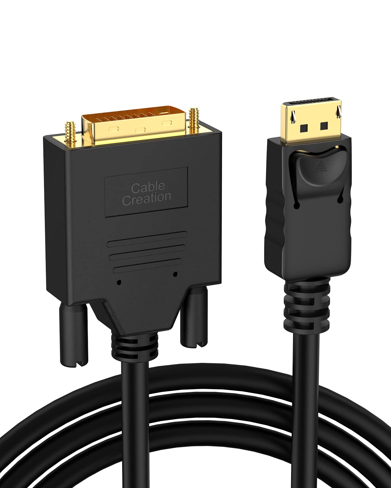 CableCreation Active DisplayPort to DVI Cable, 6FT DP to DVI-I Cord, Eyefinity Support Multi-Screen, Black