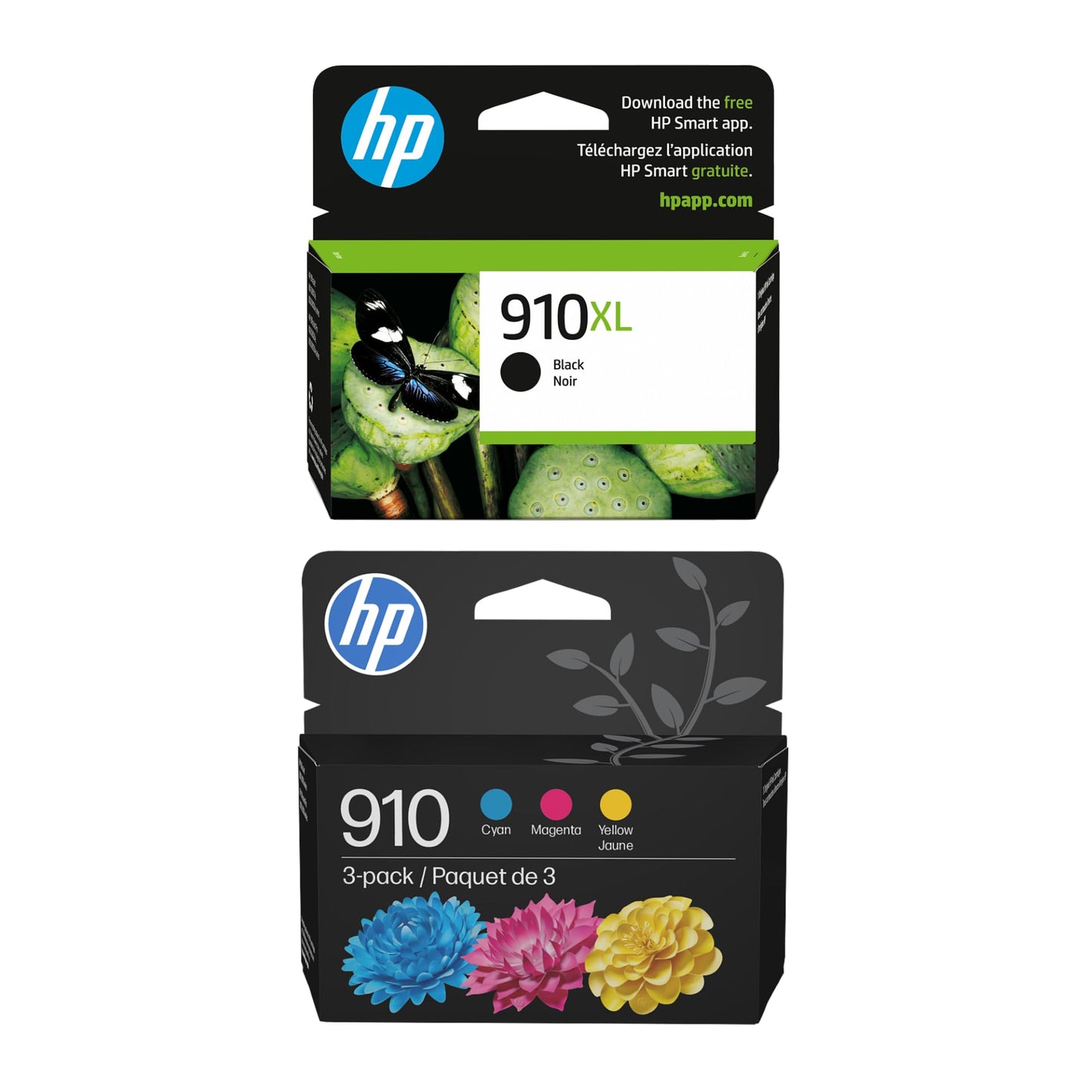HP 910XL Blk/910 CMY Original Ink Bundle for OfficeJet Pro 8020/8030 Series