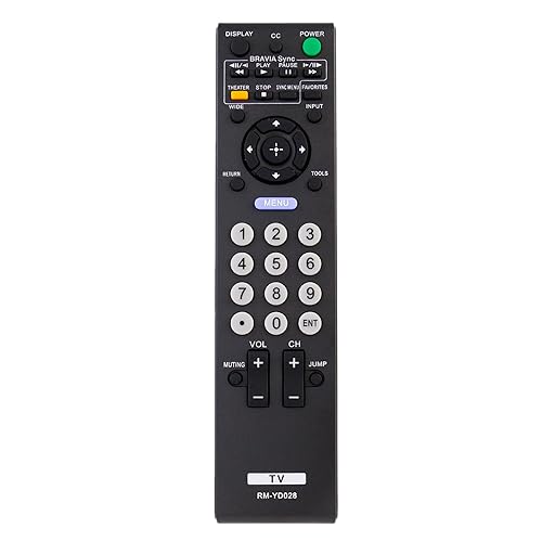 RM-YD028 Replaced Remote Control fit for Sony Bravia TV KDL-46VE5 KDL-46VL150 KDL-52S5100 KDL32L5000 KDL46S5100 KDL32XBR9 KDL52V5100 KDL46V5100