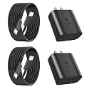 Skyvast 2-Pack 45W Type C Charger Super Fast Charging, Android Phone Wall Charger Block PD3.0 with 6ft USB C Cable for Sam Sung Galaxy S24