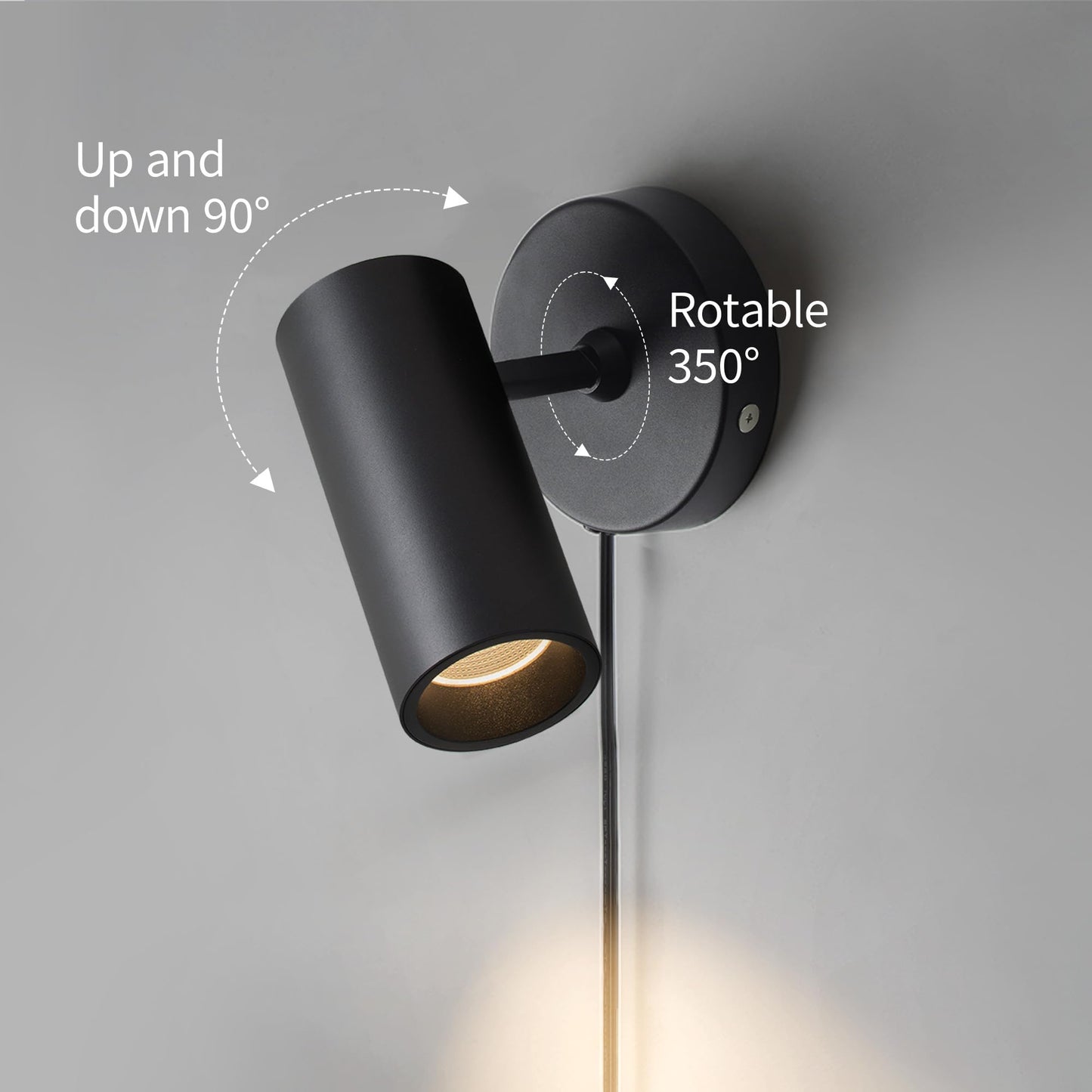 Aisilan LED Spotlight Uplighting Indoor, Plug in Wall Scones Accent Ceiling Spot Light Up Light Fixture for Plant Art Picture Gallery Paintings, CRI